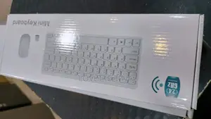 White Wireless Keyboard and Mouse