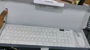 White Wireless Keyboard and Mouse