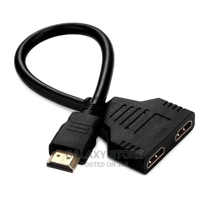 HDMI Port 1 in 2 Out Splitter Cable