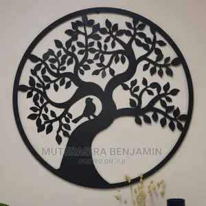 Nature Meets Modern Art Tree and Bird Wood Art Interior Deco