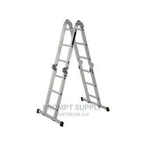3x4 Multi-Purpose Aluminum Folding Ladder - Silver