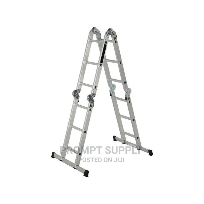 3x4 Multi-Purpose Aluminum Folding Ladder - Silver