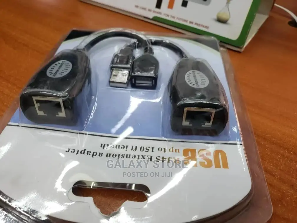Usb Extender Adapter Rj45 Over Ethernet Cat5e/6 Cable 150ft