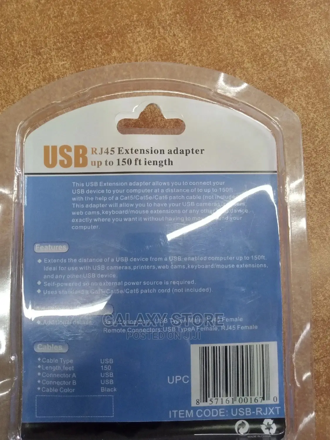 Usb Extender Adapter Rj45 Over Ethernet Cat5e/6 Cable 150ft