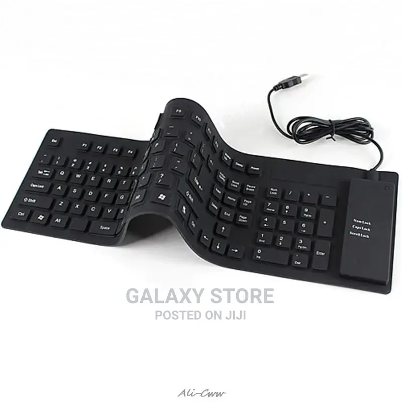 Portable Flexible Rubber Keyboard(Usb) Wired for Pc