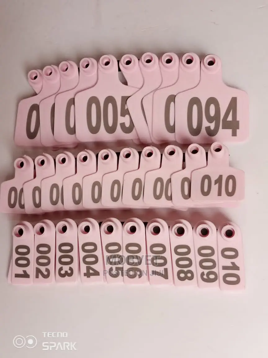 Ear Tags Pink