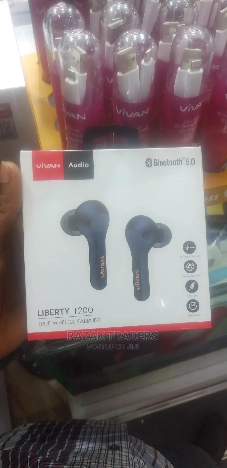 Bluetooth Earbuds Vivan Liberty T200 Tws Original