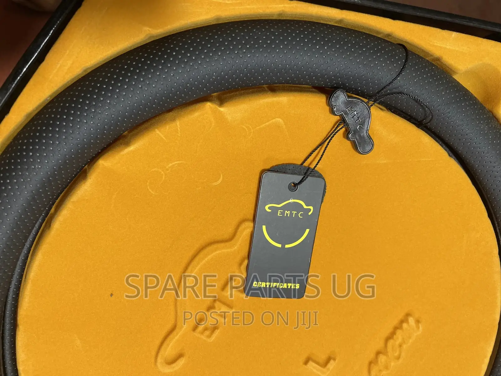EMTC Leather Steering Cover
