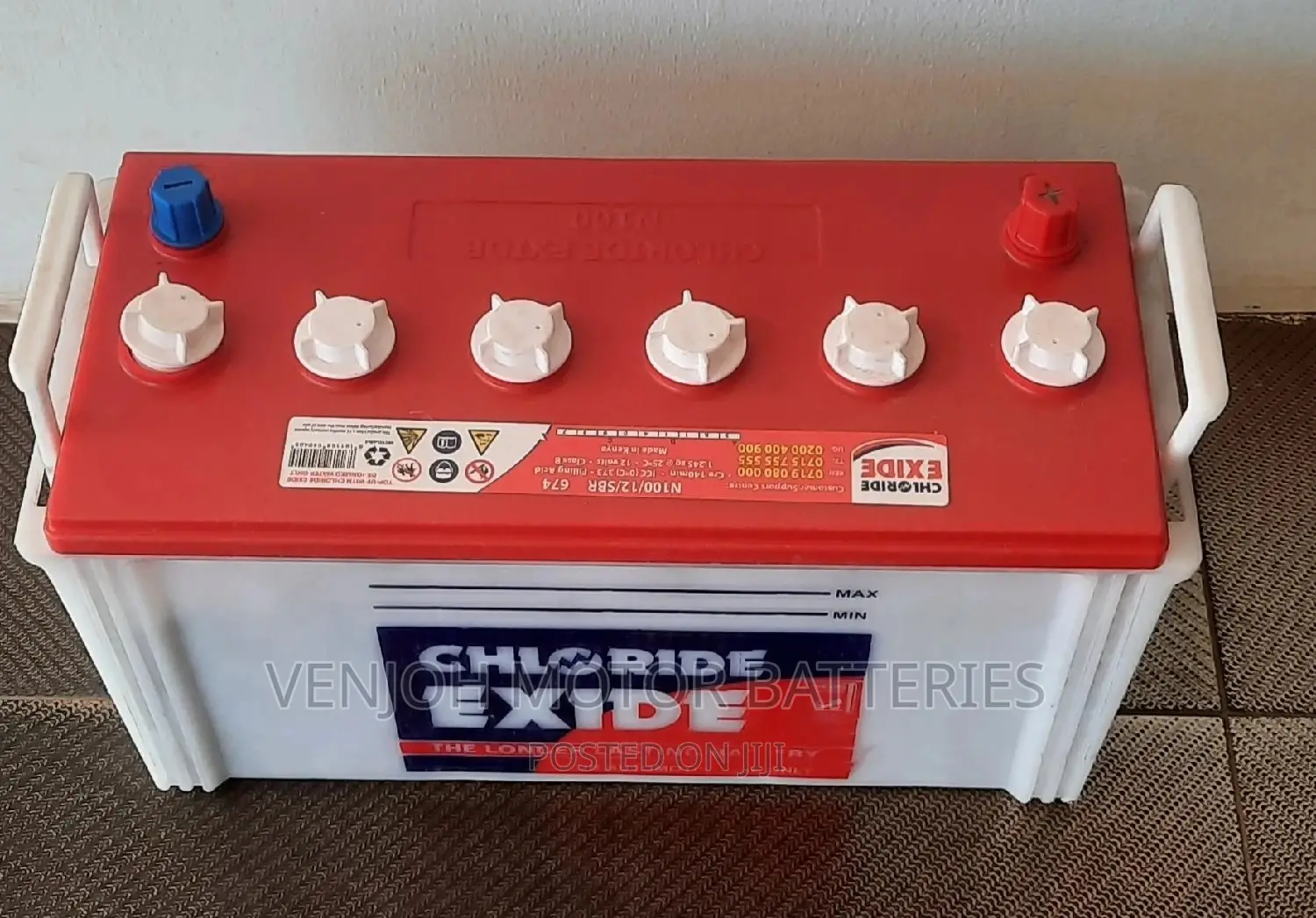 N100 /100 Ah Chloride Exide Car Battery
