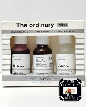 The Ordinary Serum Set of 3; Aha, Niacinamide + Caffeine Oil