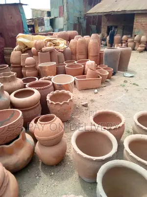 Styled Clay Flower Pots
