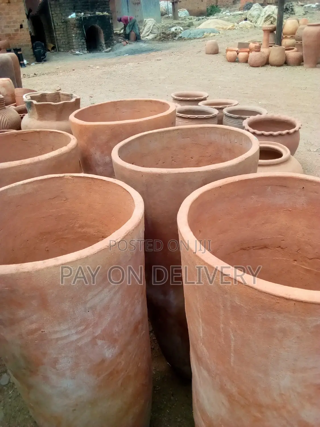 Styled Clay Flower Pots