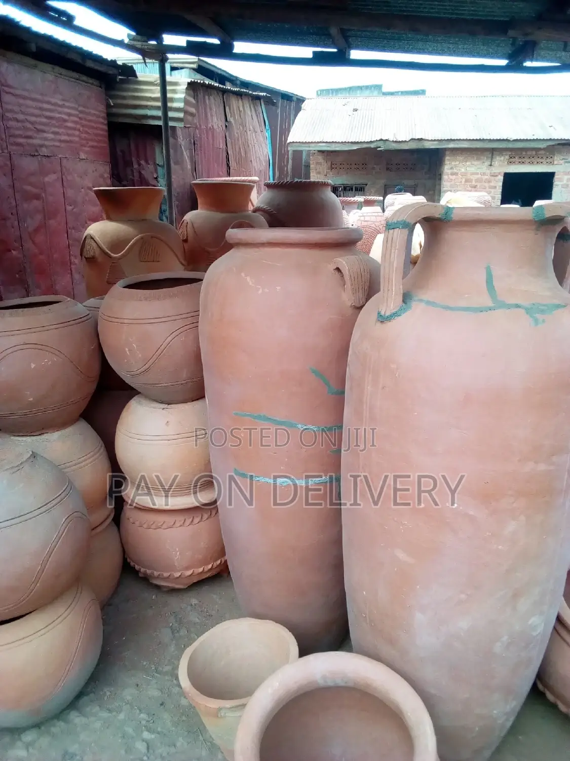 Styled Clay Flower Pots