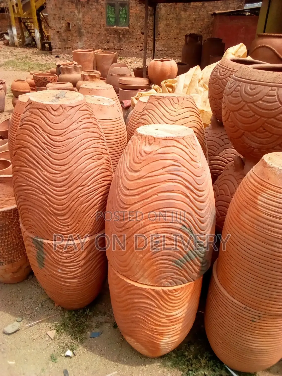 Styled Clay Flower Pots