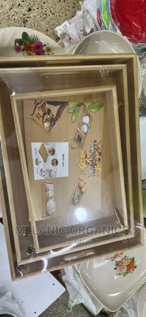 Bamboo Tray Set 3 Pieces