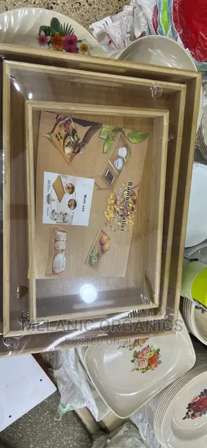 Bamboo Tray Set 3 Pieces