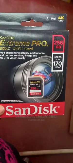 256gb Extreme PRO SD Card 4k