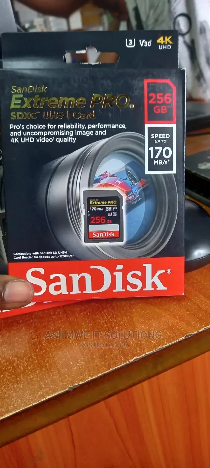 256gb Extreme PRO SD Card 4k