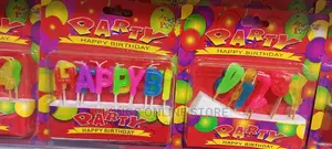 Happy Birthday Cake Topper Candles
