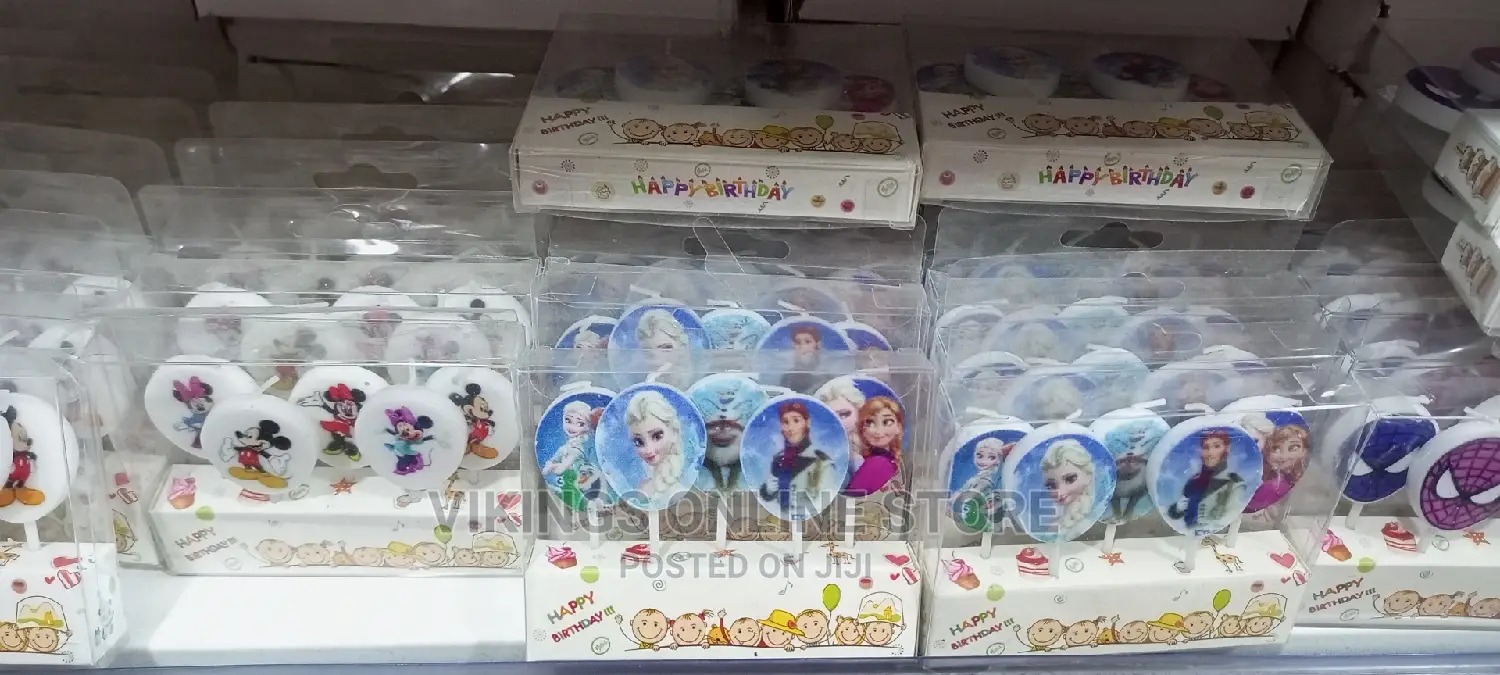 Happy Birthday Cake Topper Candles