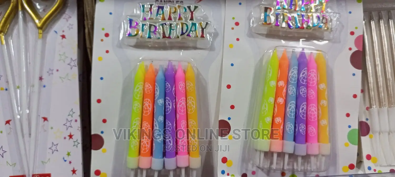 Happy Birthday Cake Topper Candles