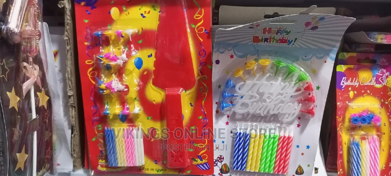 Happy Birthday Cake Topper Candles