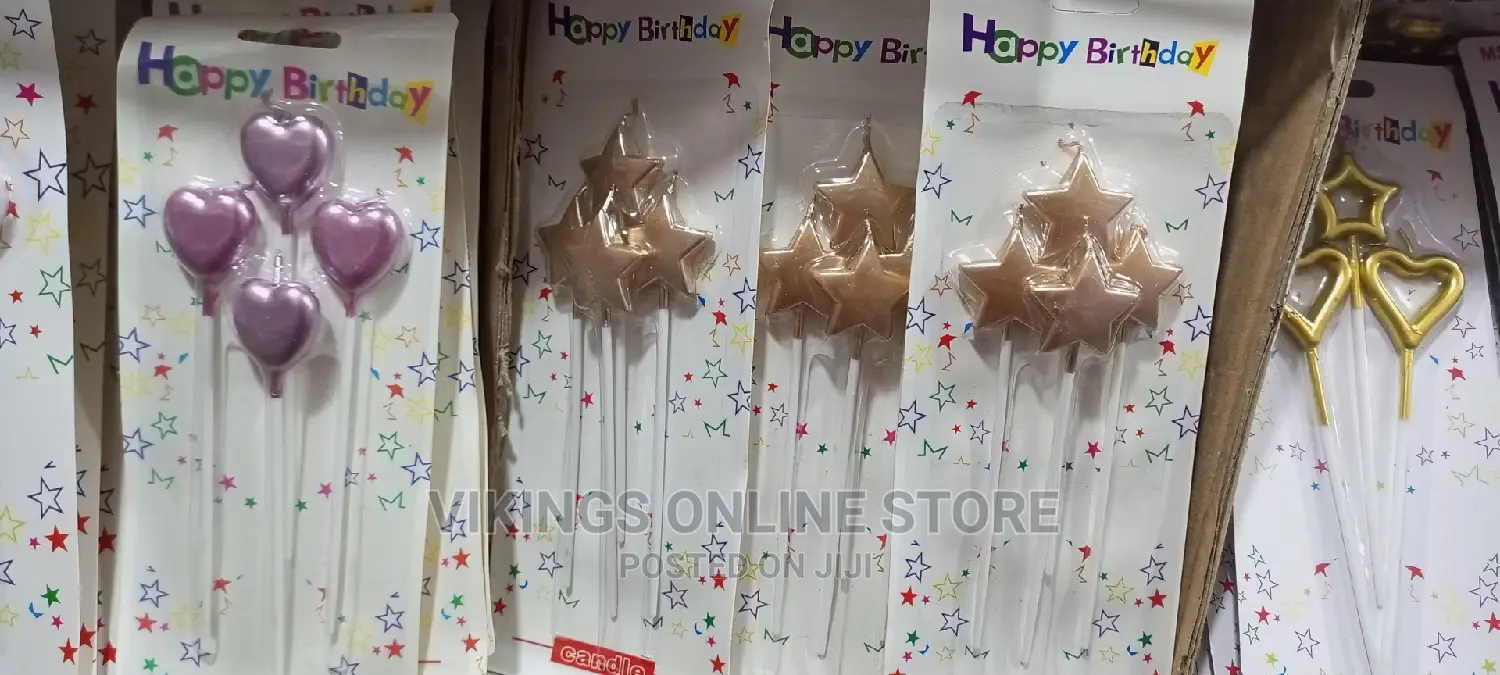 Happy Birthday Cake Topper Candles