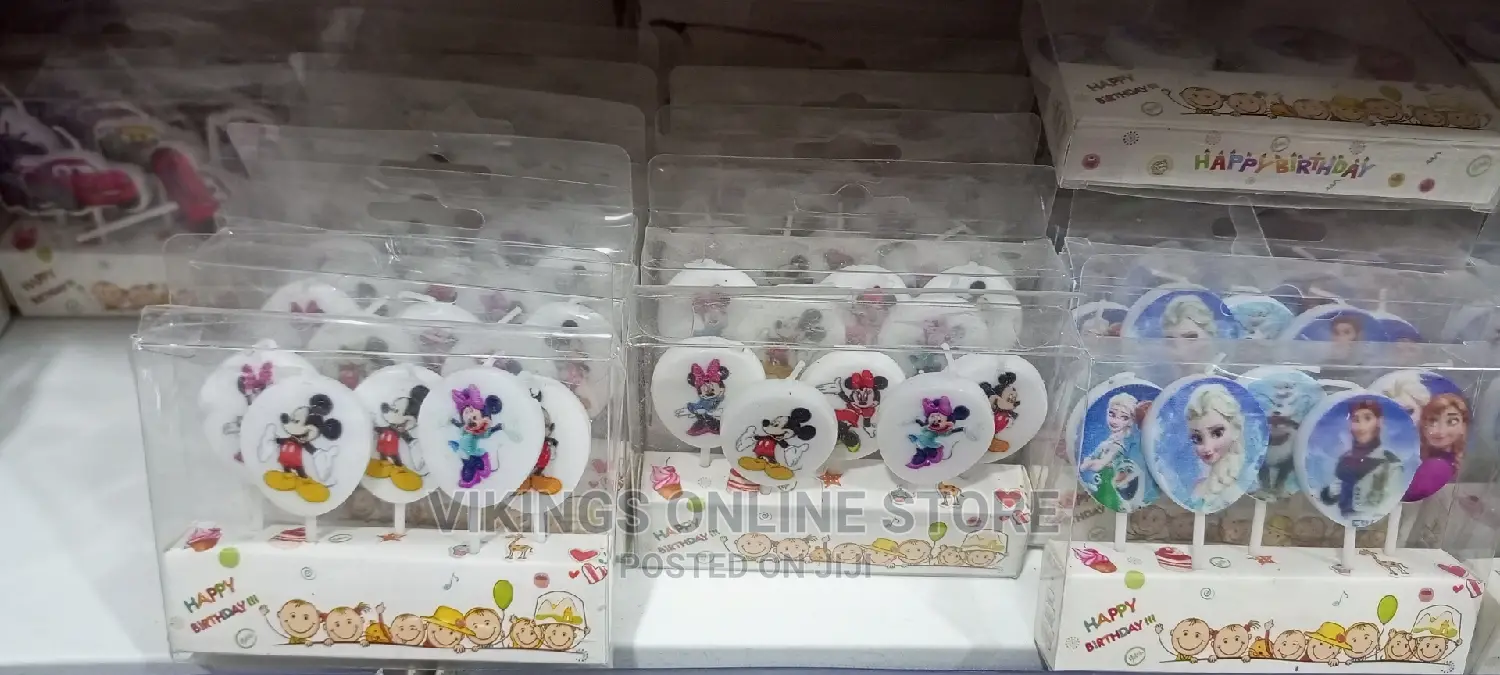 Happy Birthday Cake Topper Candles