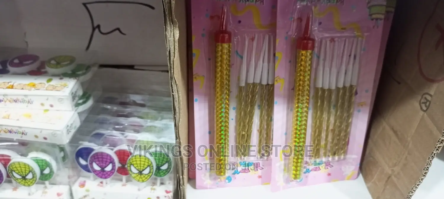 Happy Birthday Cake Topper Candles