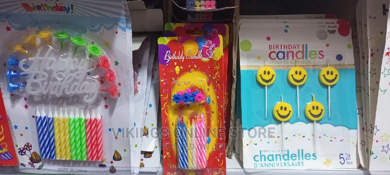 Happy Birthday Cake Topper Candles