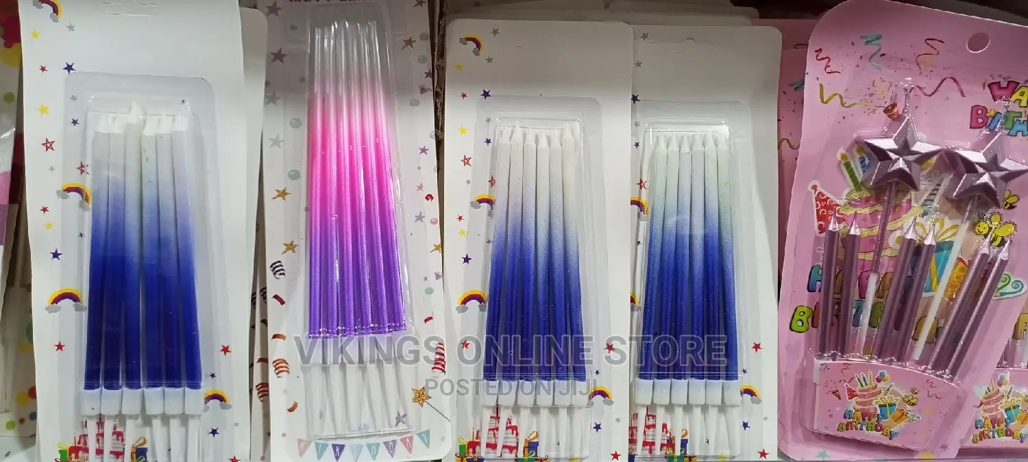 Happy Birthday Cake Topper Candles