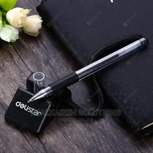 DELI 6791 Black Coil Counter Top Pen 0.5mm