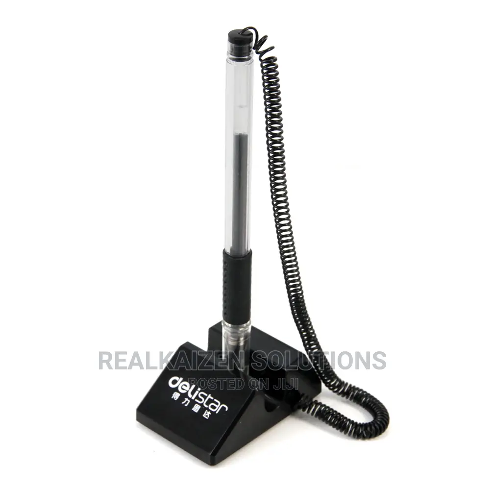 DELI 6791 Black Coil Counter Top Pen 0.5mm