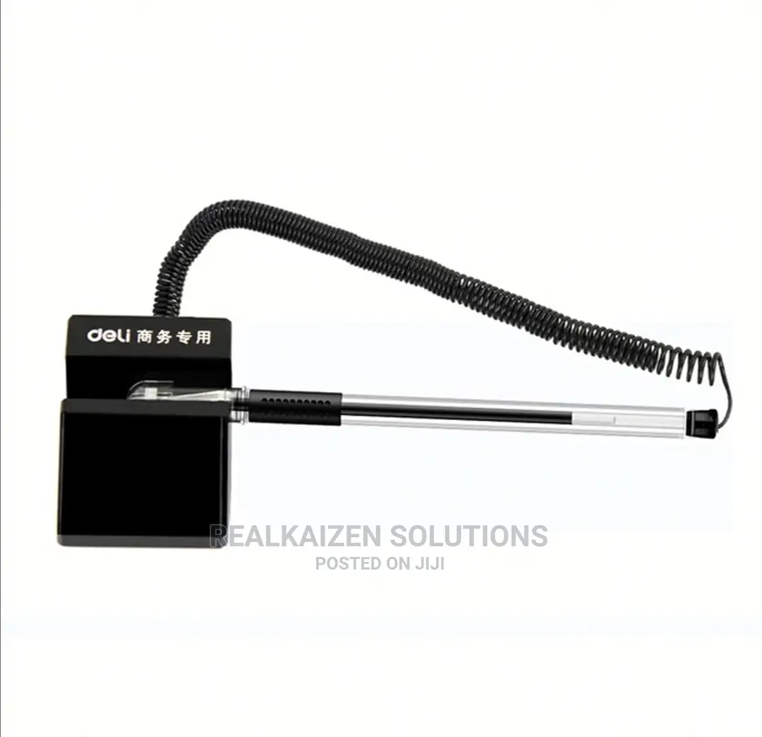 DELI 6791 Black Coil Counter Top Pen 0.5mm