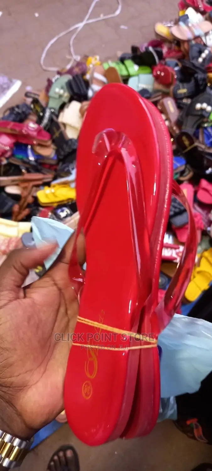 Ladies Sandals / Classy Red Shoes.