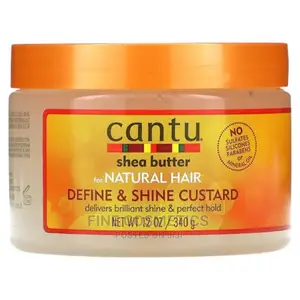 Cantu SHEA BUTTER Define And Shine Custard Gel, Natural Hair