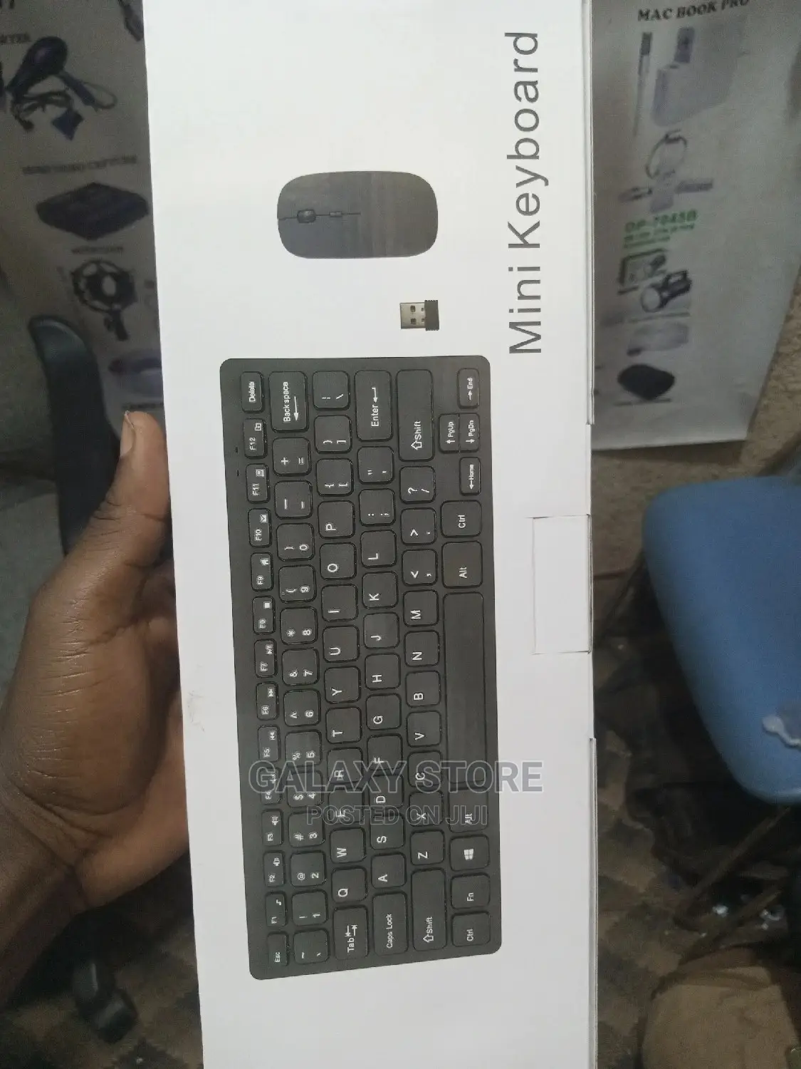 Mini Wireless Keyboard and Mouse Combo for Desktop Laptop and Computer