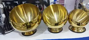 Golden Stainless Steel Storage Ice Bucket Bowls