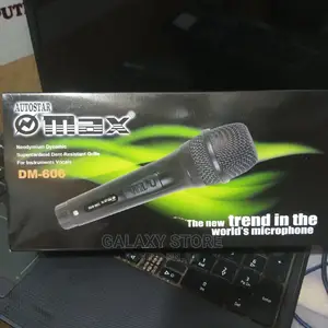 Dyanamic Wired Microphone With Clear Mic Dm 606