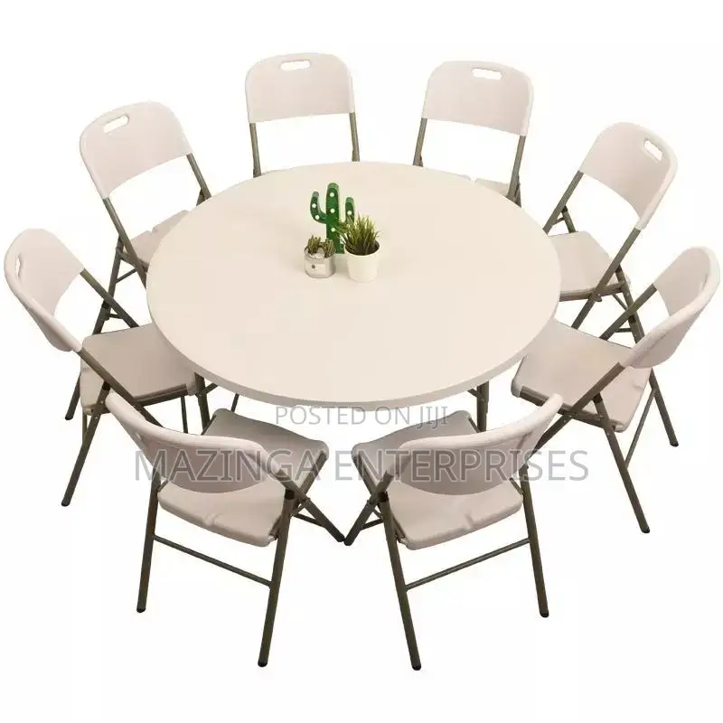 8-12seater Round Restaurant Table(Has Folding Legs)
