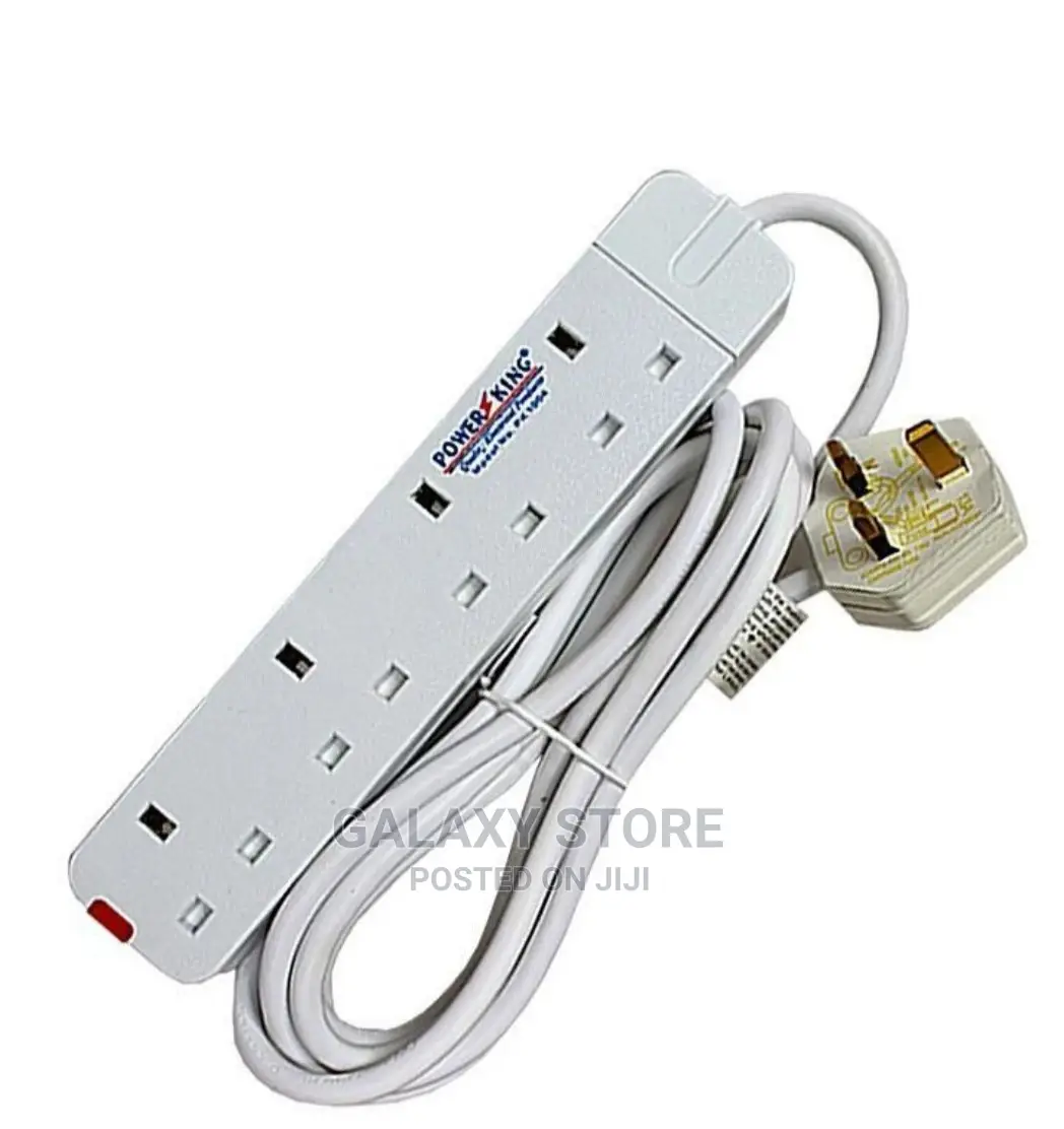 Original 4 Way Extension Cable With 3 Metre Cord Powerking