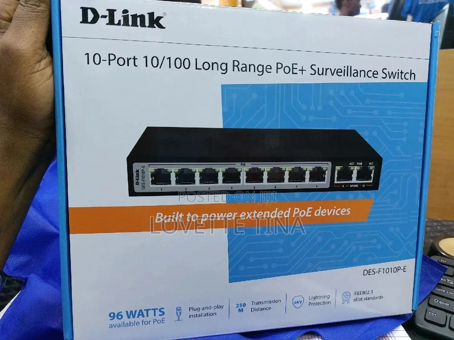 8port Range Poe Surveillance Switch Dlink