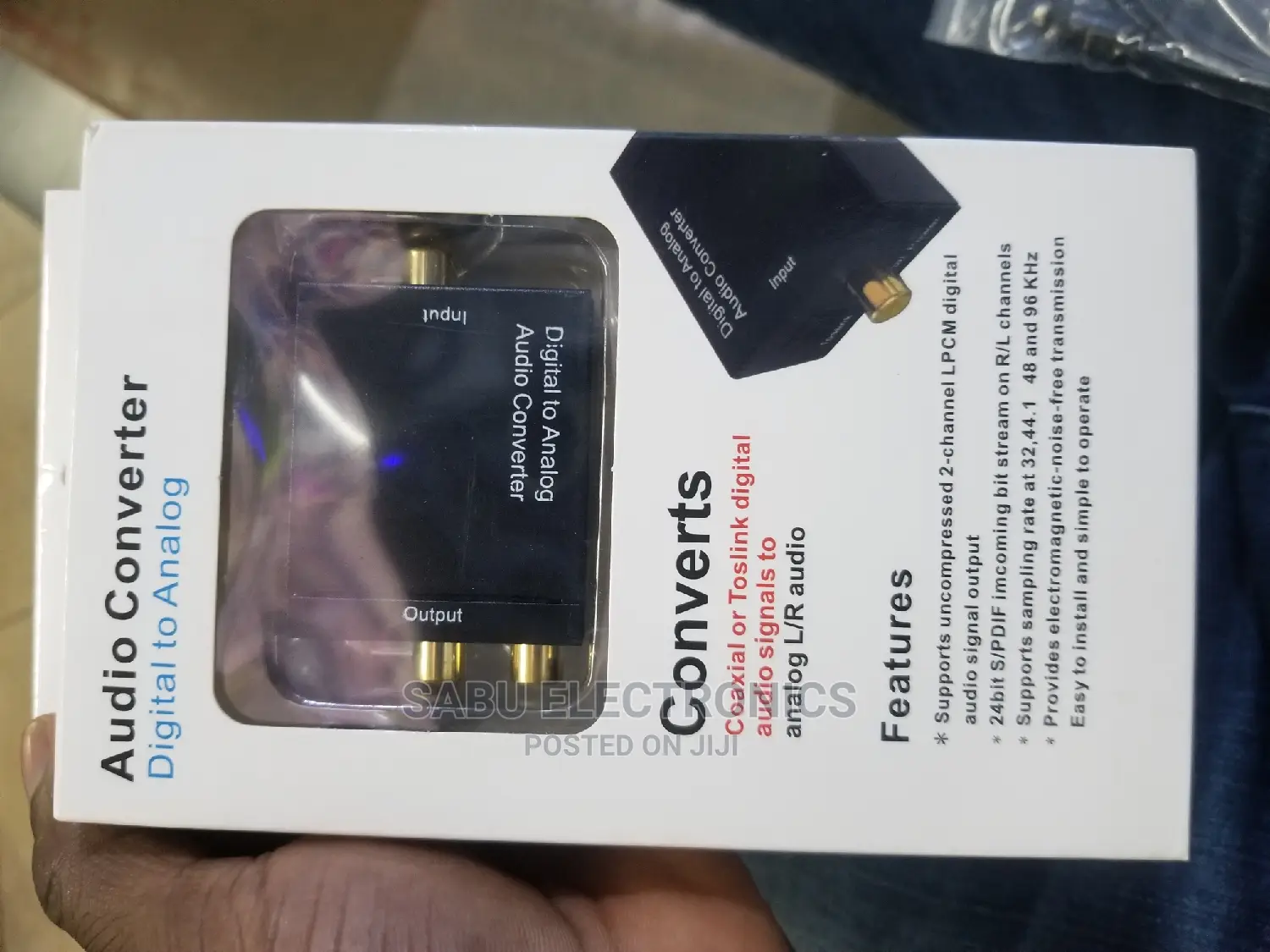 Audio Converter-Digital to Analogue- Optical to Aux