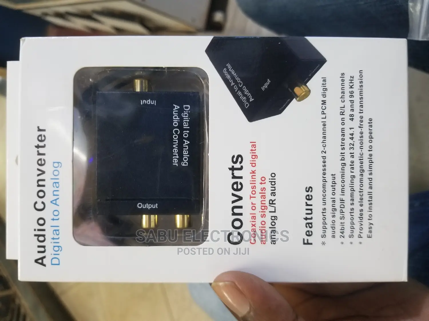 Audio Converter-Digital to Analogue- Optical to Aux