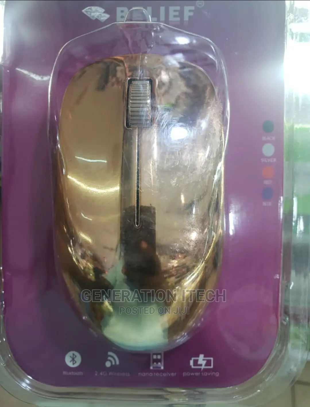 Bluetooth Rechargeable Mouse With a Wireless Reciever