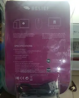 Bluetooth Rechargeable Mouse With a Wireless Reciever