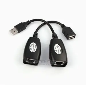 USB RJ45 Extension Adapter Up To 150 FT Length (Black)