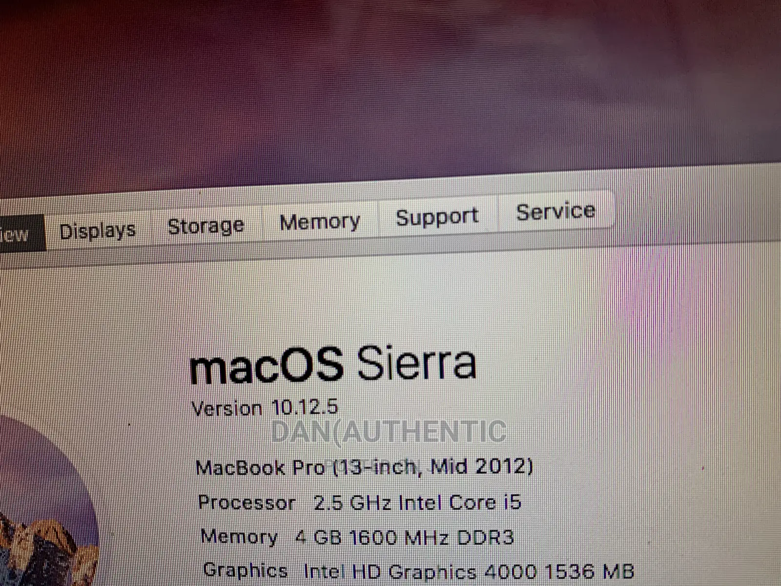 Laptop Apple MacBook Pro 4GB Intel Core I5 HDD 500GB