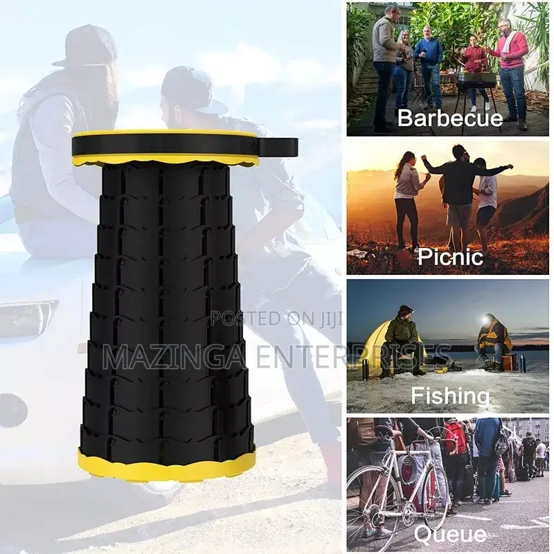 Retractable Folding Home and Camping Stool