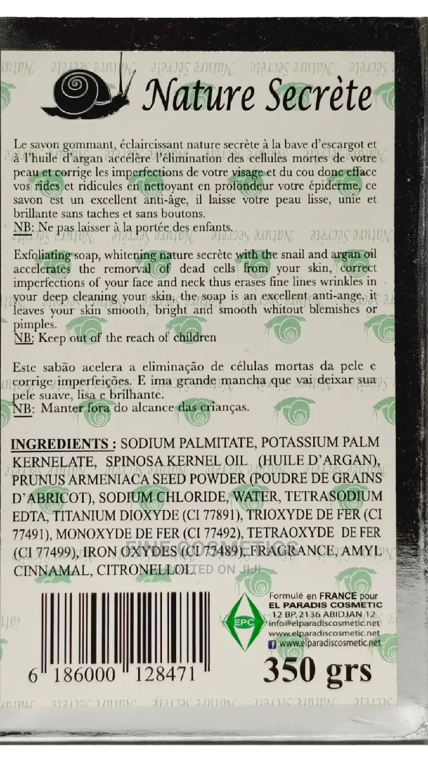 Nature Secret Whitening And Exfoliating Face And Body Soap